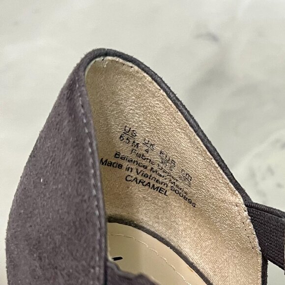 LifeStride "Caramel Strappy Sandal," Color: Stone grey, Faux Leather, Size 6.5M - Picture 4 of 8